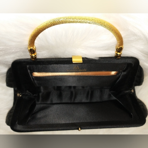 Bienen Davis Black Satin Mini Hand bag - Picture 6 of 6